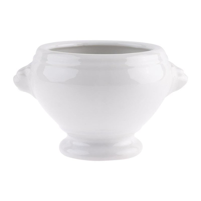 Bols à soupe tête de lion blancs 105mm Olympia – Boite de 6