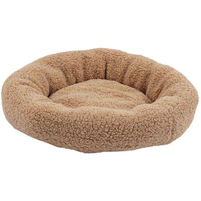 Panier rond en bouclette 60 cm (Marron clair)
