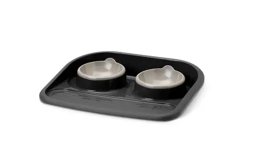 Simple pour le jardin:Plateau repas noir pour chien Savic Butler Happy-Planet