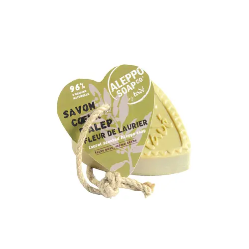 Bien utile au jardin：Savon cœur parfum fleur de laurier Tadé Méditerranée - 150 g