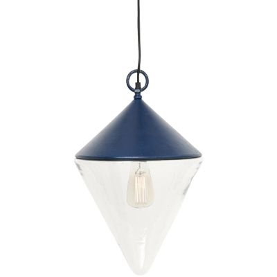 Suspension en métal et verre Bouée (30 x 50 cm)