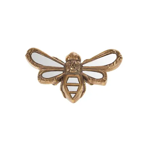 Pour mieux équiper votre jardin:Miroir mural or forme abeille - 9 x 9,3 x 17 cm