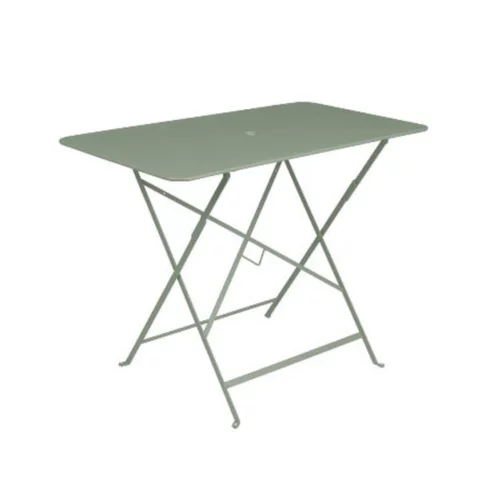 Déco pour le jardin：Table pliante en acier coloris cactus Bistro Fermob - 97 x 57 x 74 cm