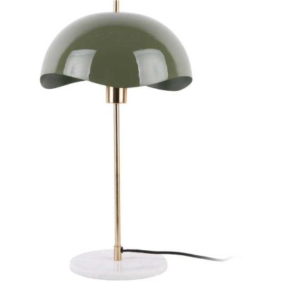 Lampe à poser en métal Waved dome (Vert jungle)