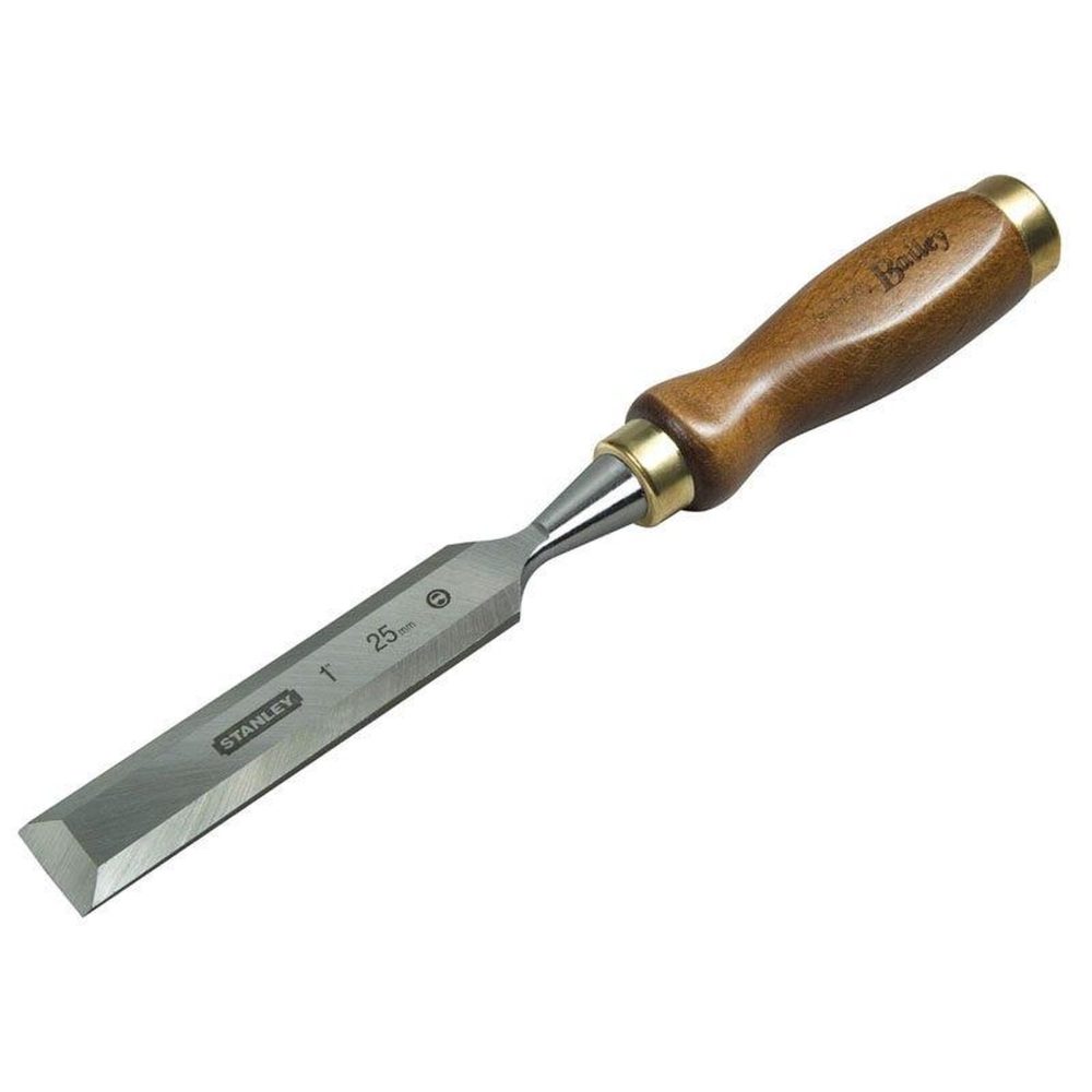 Stanley Ciseau à bois 160 x 30 mm - manche bois bailey - lame acier chromé