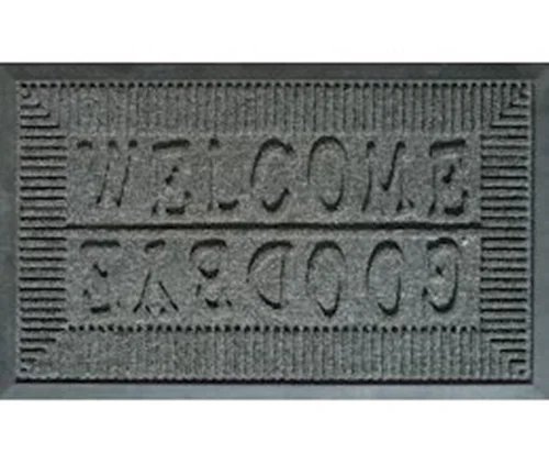 Pour équiper vos extérieurs:Grattoir extérieur gris en aiguilleté et caoutchouc résistant Sweetsol - 75 x 45 cm