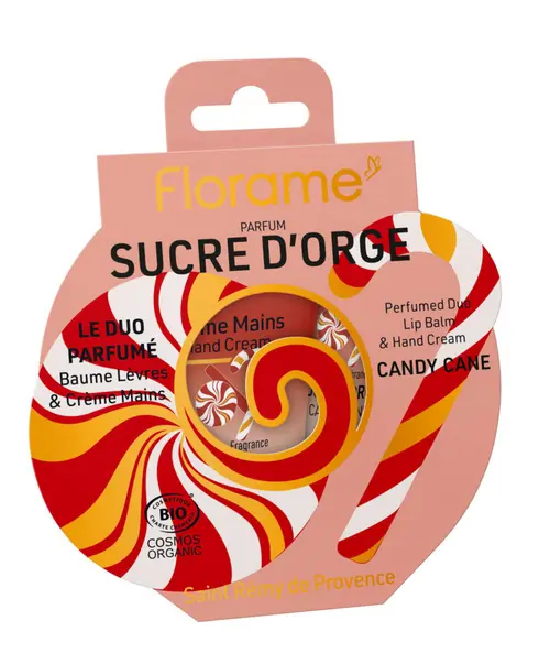 Simple dehors：Coffret duo parfumé sucre d'orge coloris rouge Cosmos Organic