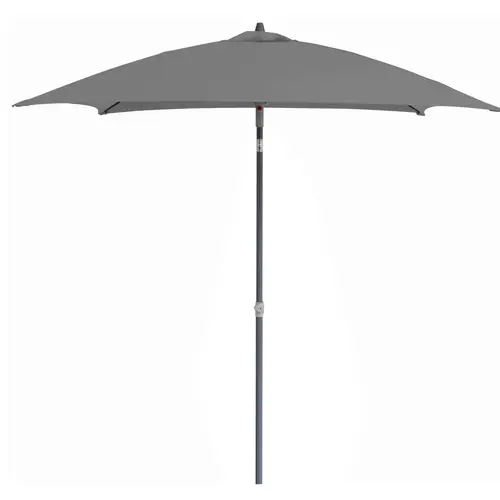 Essentiel au jardin:Parasol droit carré en aluminium coloris gris - 200 x 200 cm