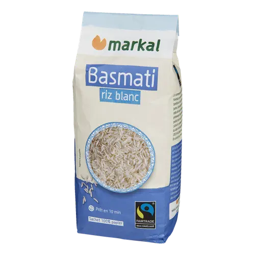 Style pour le jardin：Riz basmati blanc bio Markal - 1 kg