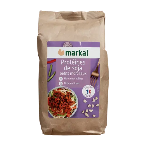 Tendance jardin：Protéines de soja bio en petits morceaux - 175 gr