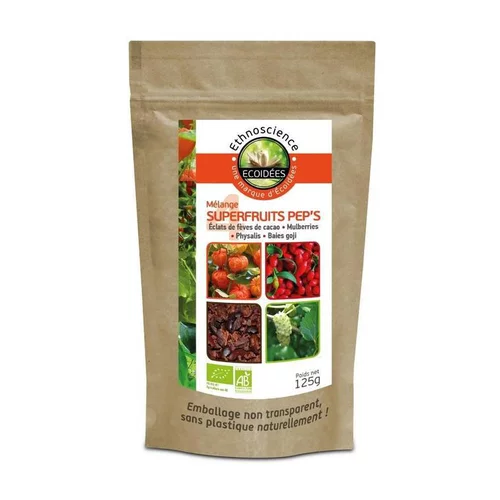 L’essentiel pour l’extérieur:Mélange de 4 superfruits pep's bio en sachet Écoidées - 125 g