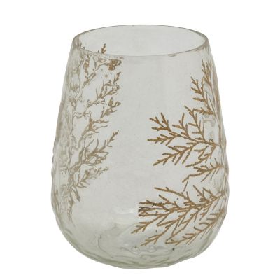 Photophore en verre Fougère (Petit modèle)