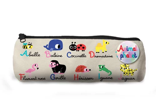 Une solution pratique pour le jardin：Trousse animalphabet multicolore Editions Cartes D’art - 23 cm