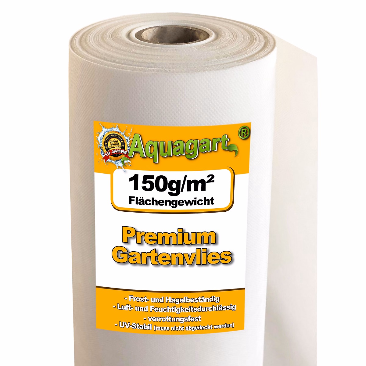 85 m² film de paillage – bâche anti, mauvaises herbes, 150 g / m² blanc 1 m Aquagart
