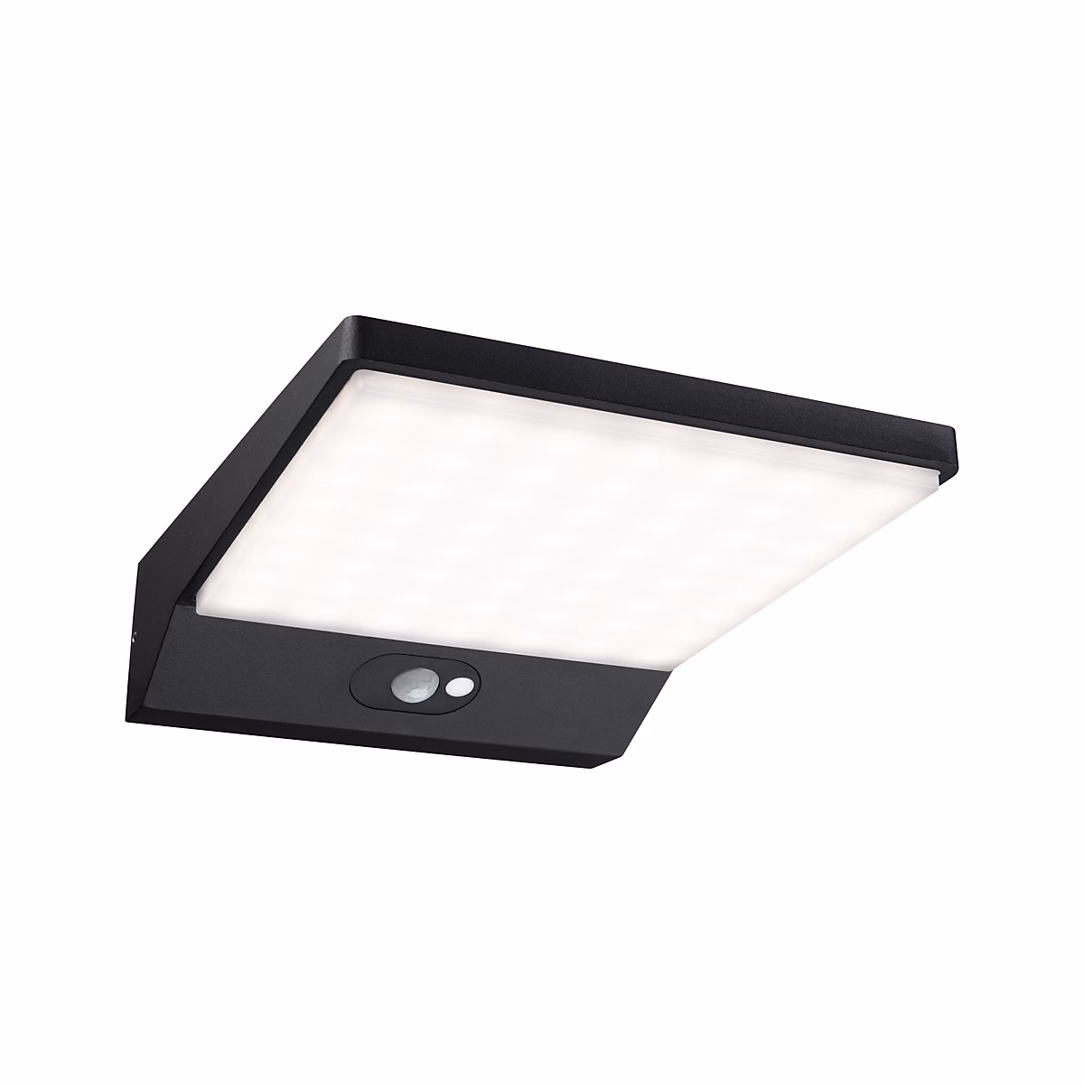 Applique d'extérieur LED Ronea Détecteur de mouvement crépusculaire (IR) IP44 180 × 250 mm 3000K 10 – 5W 680lm 230V Gris foncé Alumini