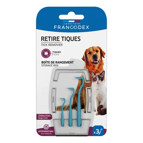 Idéal pour votre jardin：Retire Tiques pour chien et chat - 2 pièces