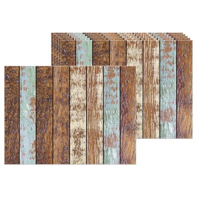 Set de table en vinyle Plancher en bois (Lot de 6)