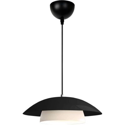Suspension bicolore en métal Sunny (Noir et blanc)