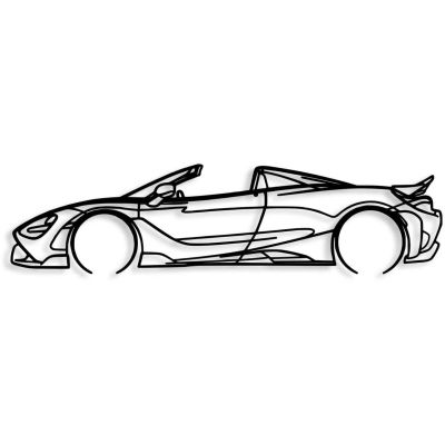 Décoration murale en métal Voiture (McLaren 720S)