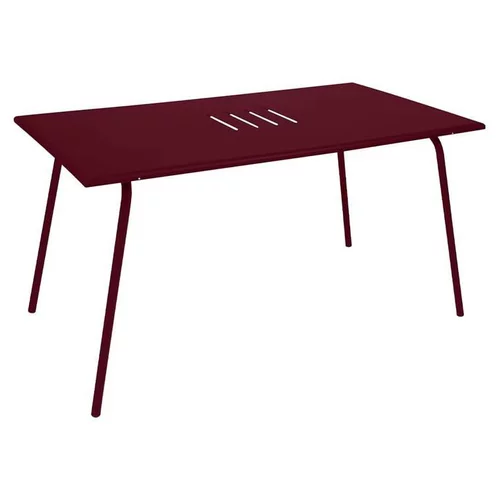 Pour l’univers du jardin:Table coloris rouge en acier Monceau Fermob - 146 x 80 x 74 cm