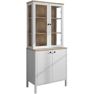 Meuble de rangement en aggloméré Frannie (Modèle 2 : 83 x 47 x 194 cm)