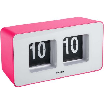 Horloge murale ou à poser Funky Flip (Rose)