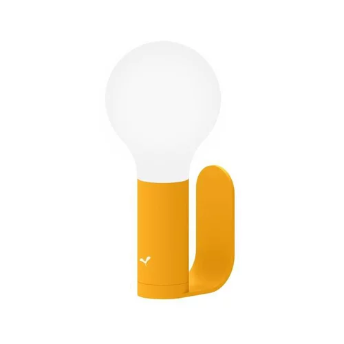 Pour plus de confort au jardin：Support applique murale en aluminium pour lampe Aplô Fermob coloris jaune miel - 12 x 5 cm