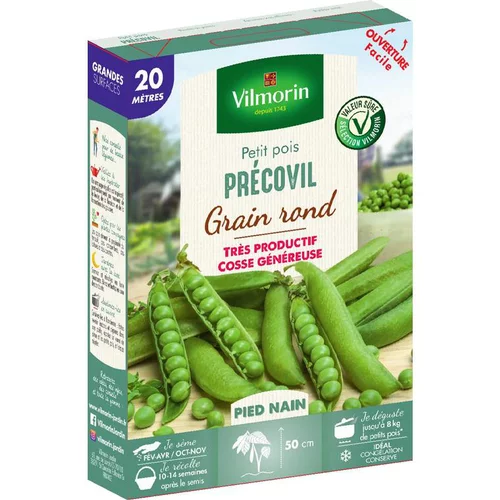 Pour l’univers du jardin:Graines de pois nain Precovil Vilmorin - graines à semer