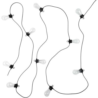 Guirlande extérieure 10 ampoules LED 4,50 m (Blanc chaud)