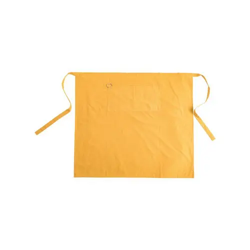 Jardin et déco:Tablier noué à la taille jaune en coton - 80 x 90 cm