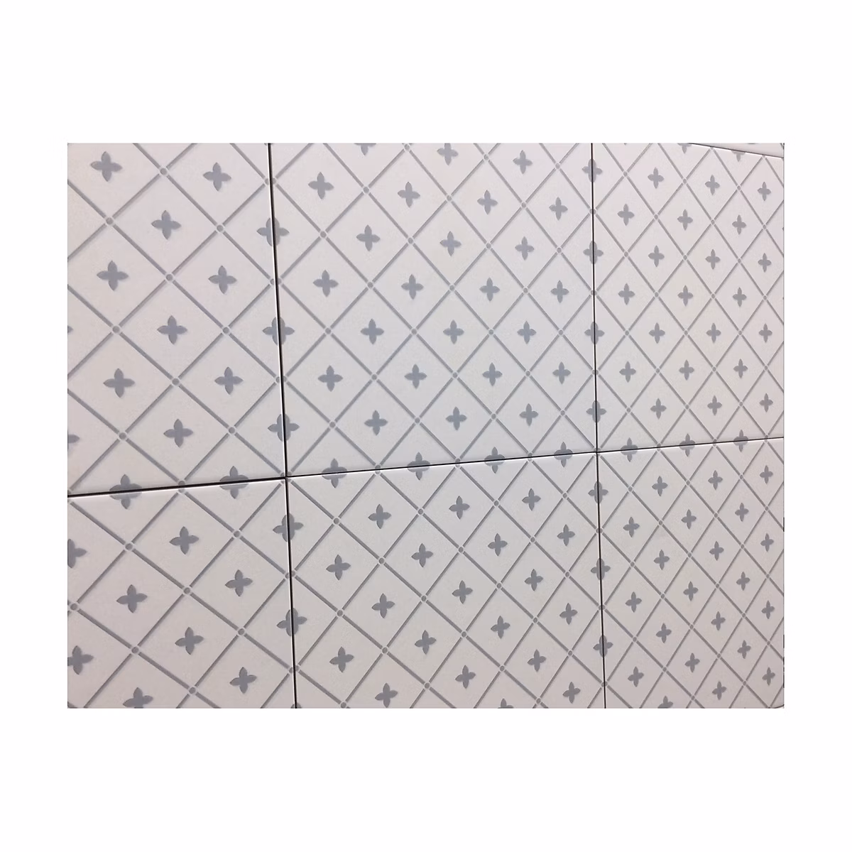 Carrelage effet carreau de ciment ALHAMBRA GRIS 25 × 25cm – Boîte de 1 m2