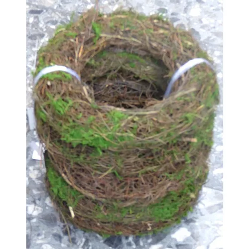 Pour les espaces verts:Couronne de brindilles et de mousse - La couronne