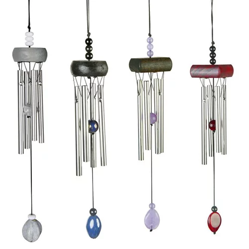 Extérieur pratique：Carillon mini gemme en aluminium, H 20 X Ø 5cm