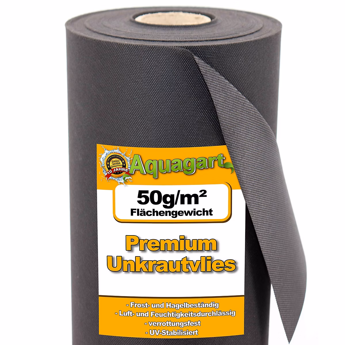 600 m² film de paillage – toile de paillage, non, tissé 50 g 1, 6 m de large Aquagart