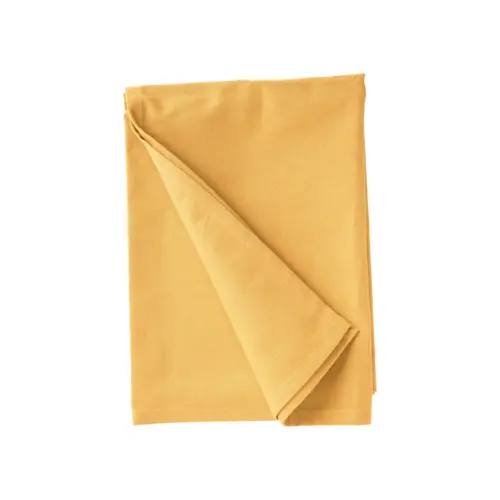 Extérieur durable：Torchon uni jaune en coton - 50 x 70 cm