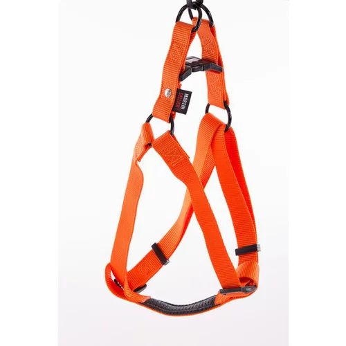 Jardin essentiel：Harnais baudrier réglable orange pour chien - 2,5x70/90 cm