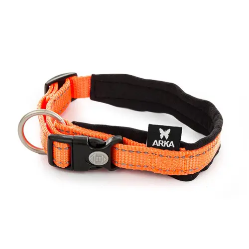 Le jardin au quotidien:Collier en nylon orange réfléchissant Martin Sellier Neo+ - S