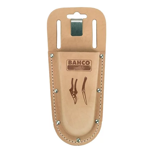 Inspiration jardin:Etui pour sécateur en cuir marron