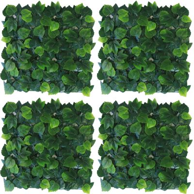 Plaques clipsables de feuillage artificiel 1m² (Lot de 4) (Lierre de Boston)