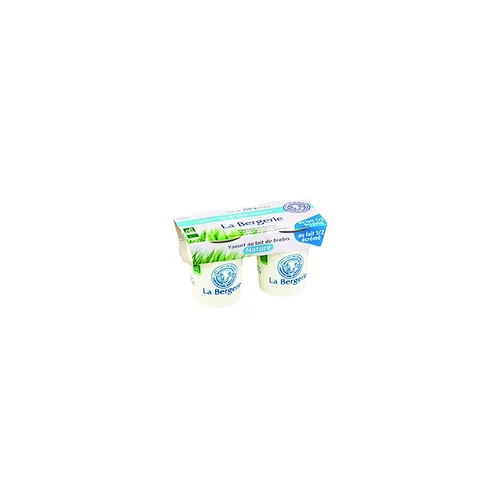 Accessoire extérieur：Yaourt brebis nature demi-écrémé - 2 x 125 g