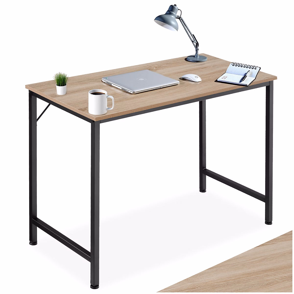 Bureau Style industriel Grand espace pour les jambes – Réf. OEYQIOXLB3410337438