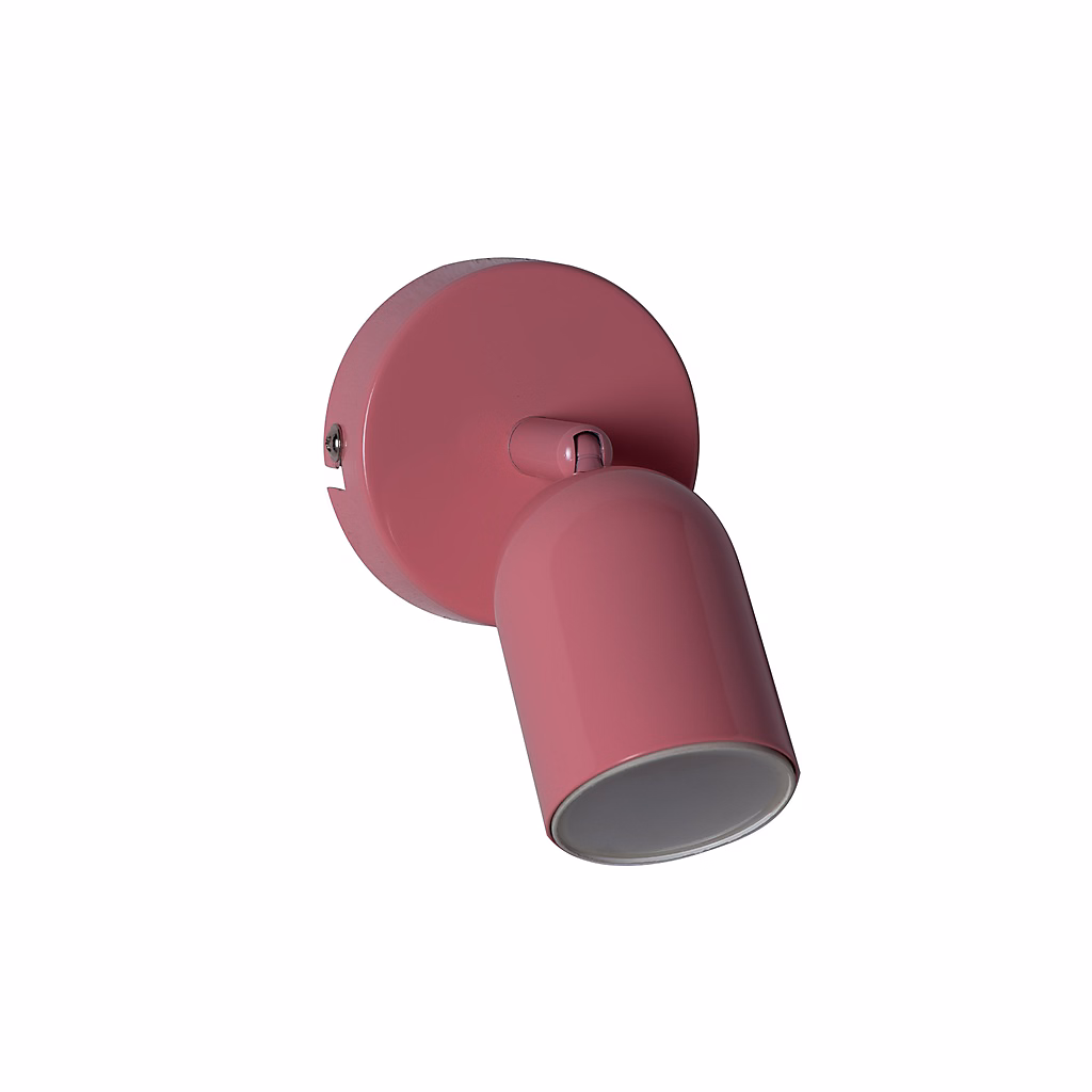 Applique murale orientable GU10 en métal – design moderne et compact Rose