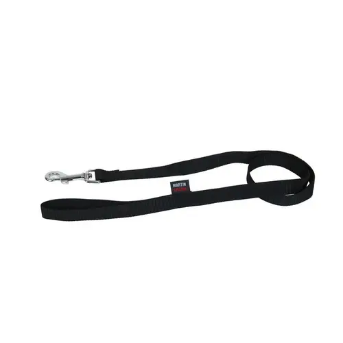 Idée nature：Laisse Nylon Uni pour chat coloris noir - 120 cm