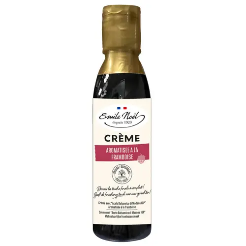 Adapté à votre jardin：Crème balsamique bio à la framboise Émile Noël - 150 ml