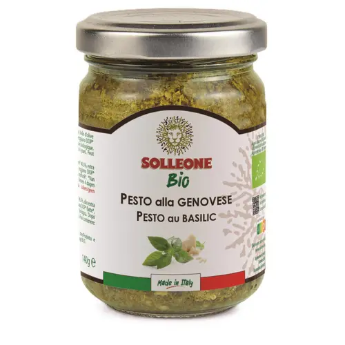 Jardin et maison:Pesto au basilic Solleone bio - 140 g