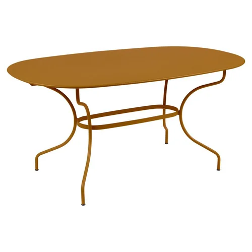 Solution nature:Table ovale en acier Opéra Fermob - 160 x 90 x 74 cm