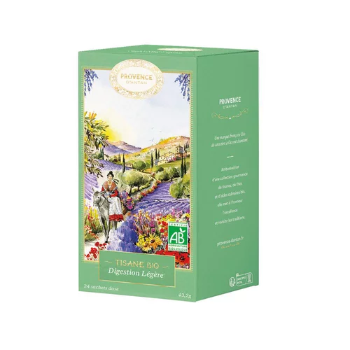 Bien pensé jardin：Infusion digestion légère bio Provence d'Antan - 24 sachets