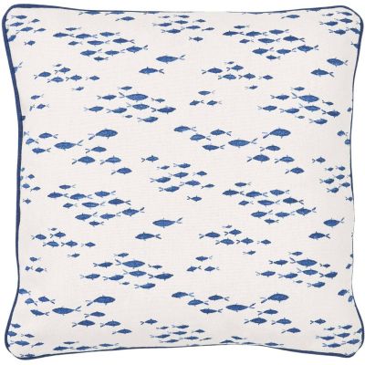 Coussin en coton Sea 45 x 45 cm (Banc de poissons)