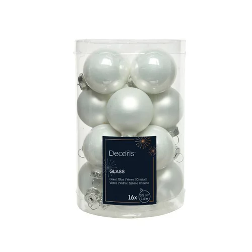 Extérieur déco:Boîte de 16 Mini-Boules Verre Ø3,5 cm