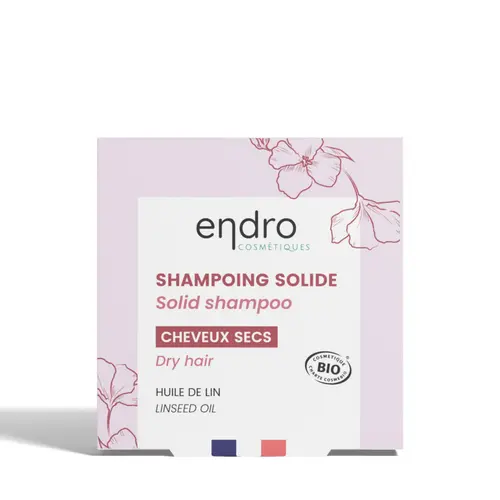 Confort au jardin：Shampoing bio solide le "Granit rose" cheveux secs Endro - 100 g